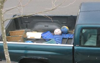 Contents of a pickup truck