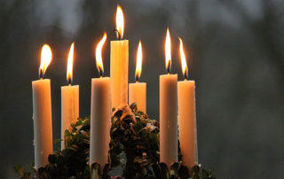 Crown of candles as for St. Lucia Day