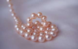 photo of pearls on a string