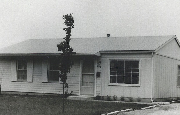 photo of the house I grew up in